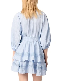 Dress with Ruffles and Lace Details