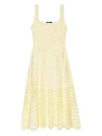 Rhinestone Crochet Maxi Dress