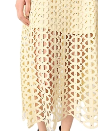 Rhinestone Crochet Maxi Dress