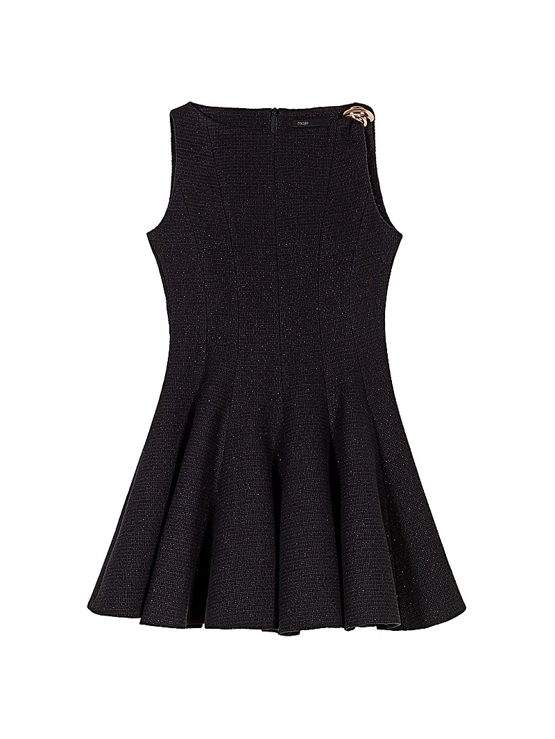 Mini Flared Tweed Dress