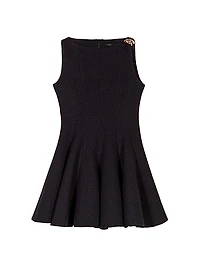 Mini Flared Tweed Dress