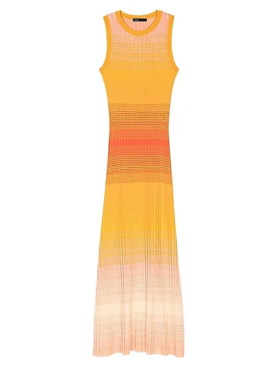 Tie-Dye Knit Midi Dress