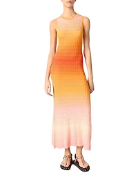 Tie-Dye Knit Midi Dress