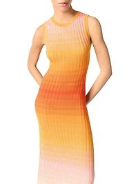 Tie-Dye Knit Midi Dress