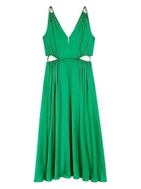 Satin Look Midi Dress