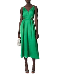 Satin Look Midi Dress