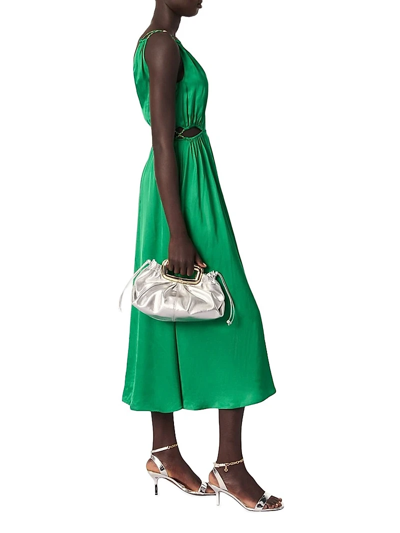 Satin Look Midi Dress