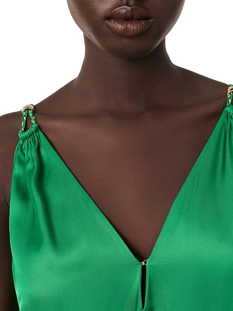 Satin Look Midi Dress