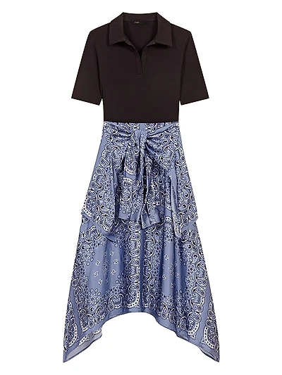 Layered-Effect Patterned Dress