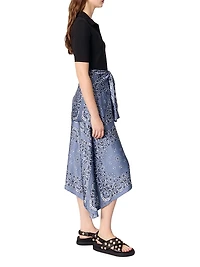 Layered-Effect Patterned Dress