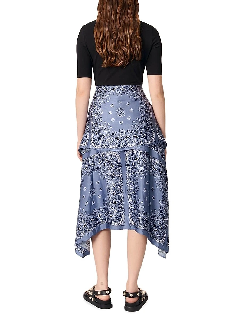 Layered-Effect Patterned Dress