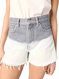 Tie-Dye Denim Shorts