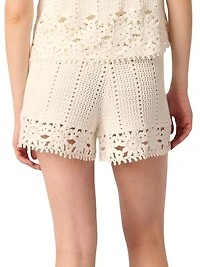 Crochet-Knit Shorts