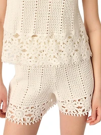 Crochet-Knit Shorts
