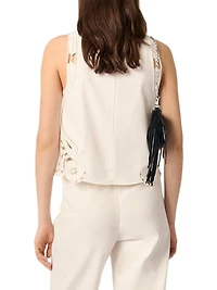 Embroidered Vest Top