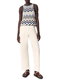 Crochet-Knit Top