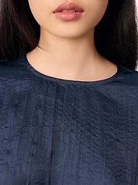 Satin-Look Cropped Top