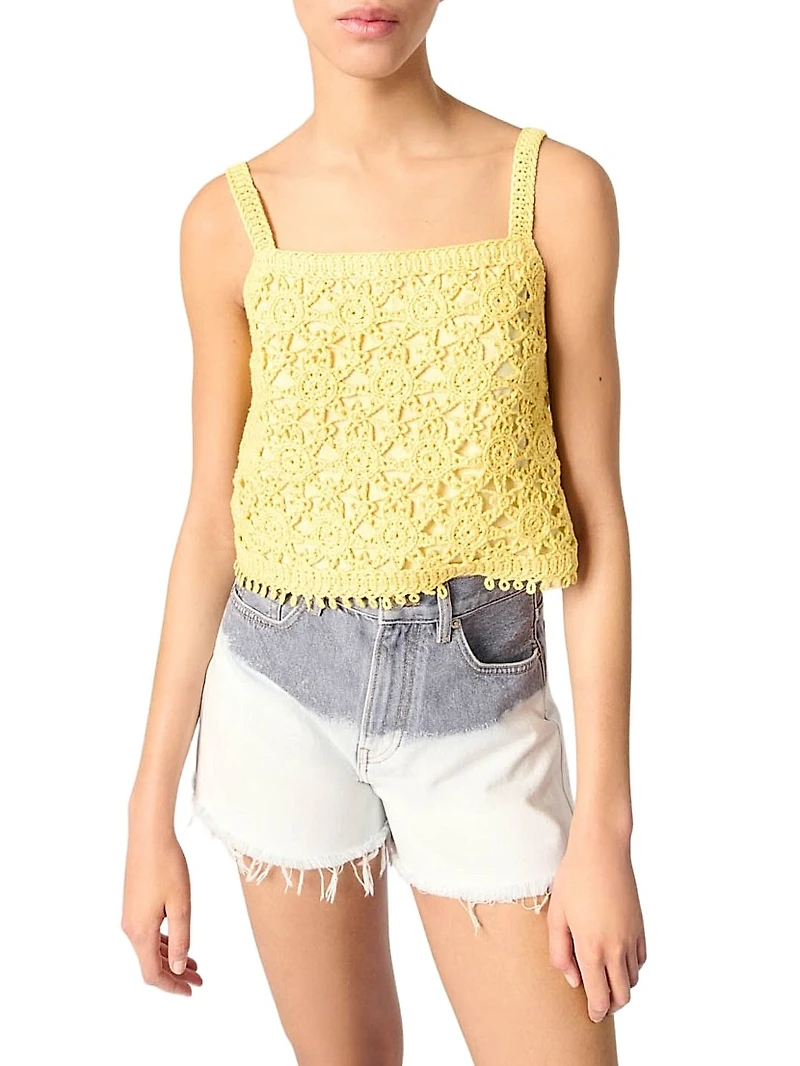 Crochet Knit Top