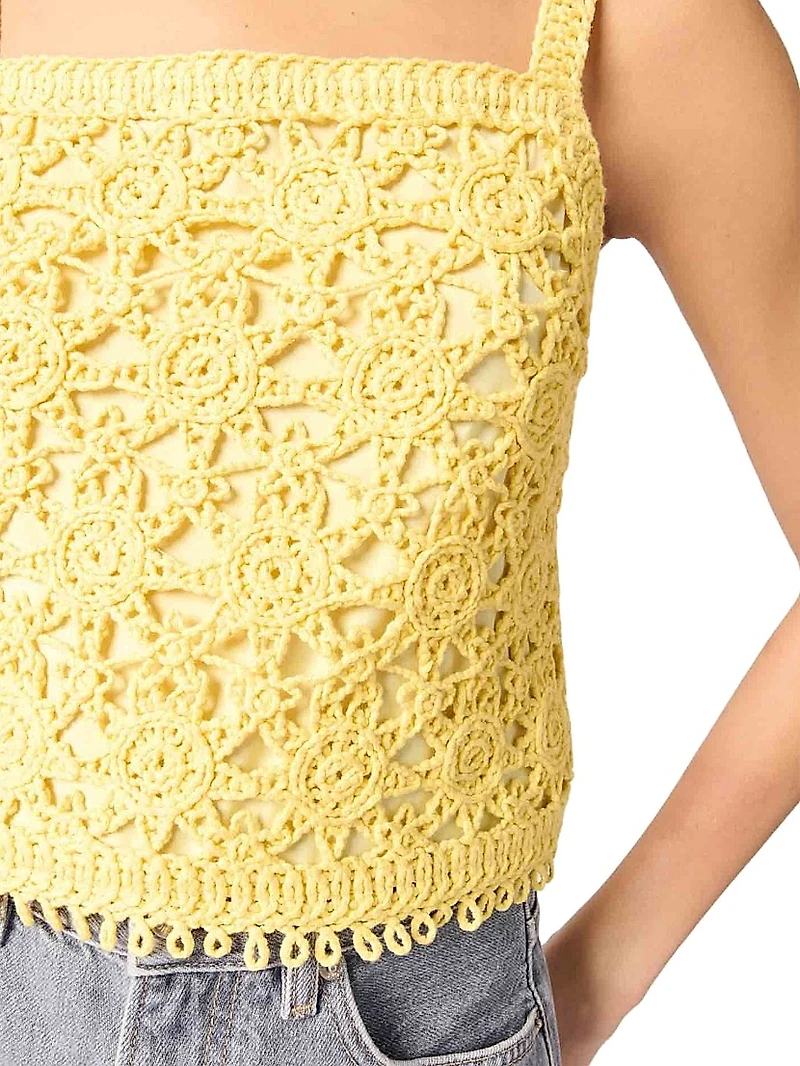 Crochet Knit Top