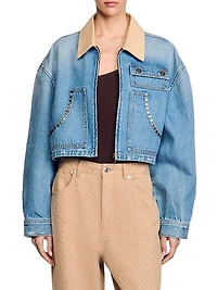 Denim Jacket with Studs