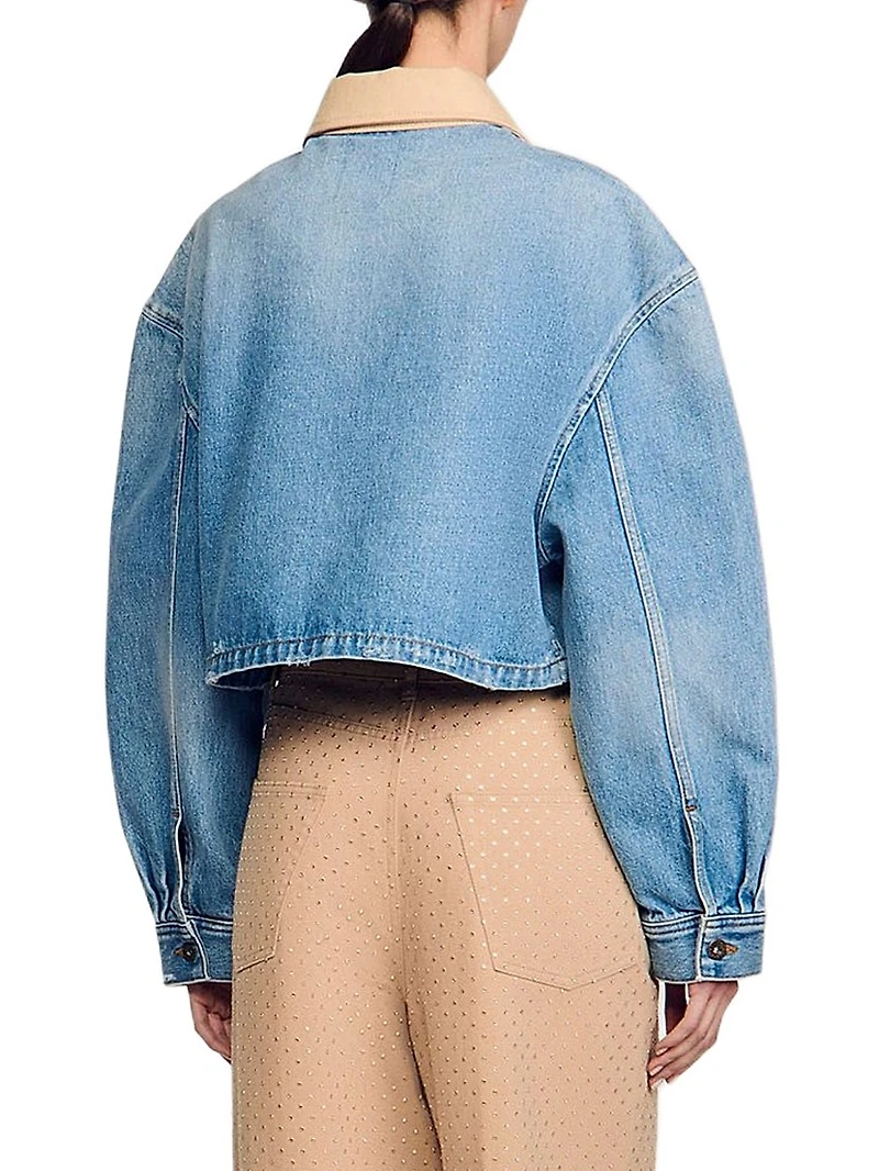 Denim Jacket with Studs