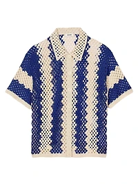 Two-Tone Knit Cardigan