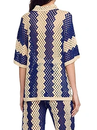 Two-Tone Knit Cardigan