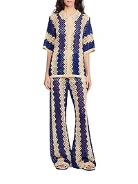 Two-Tone Knit Cardigan