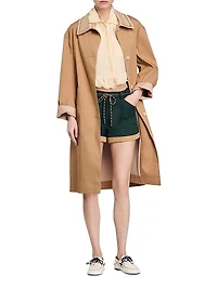 Shirt Collar with Lace Detail