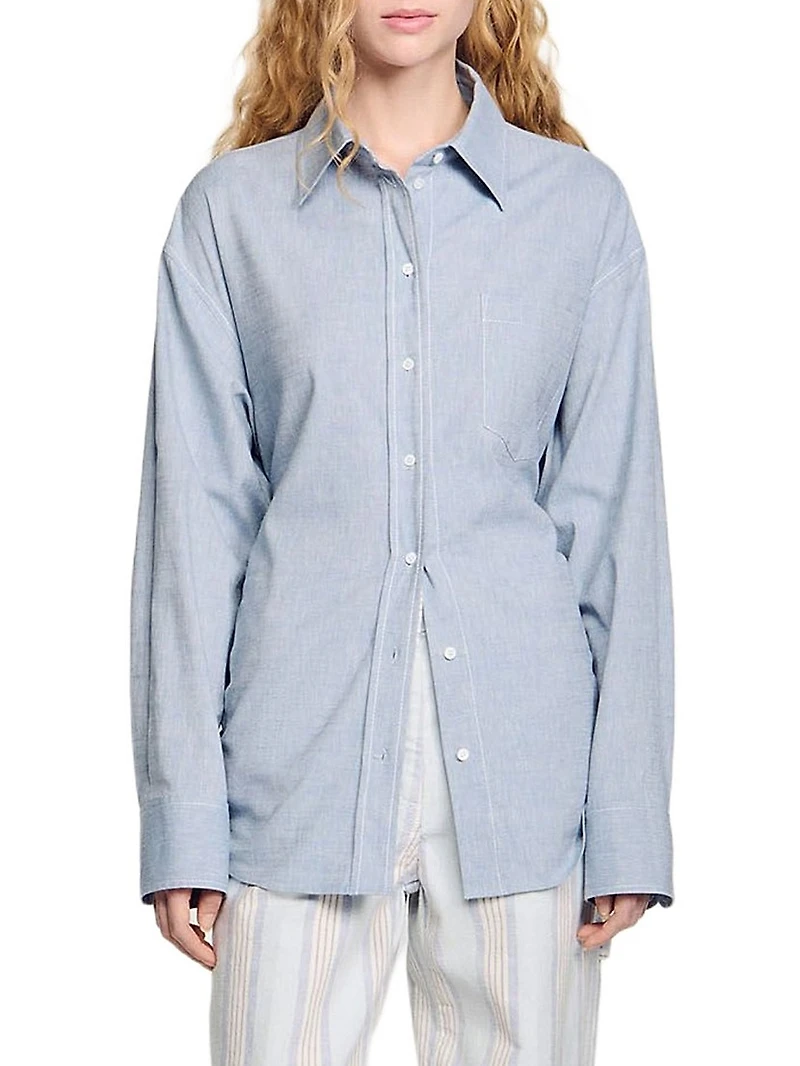 Long Tie-Back Shirt