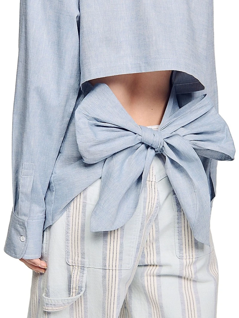 Long Tie-Back Shirt