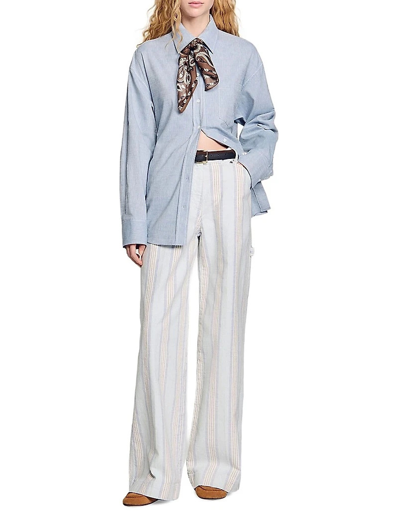 Long Tie-Back Shirt