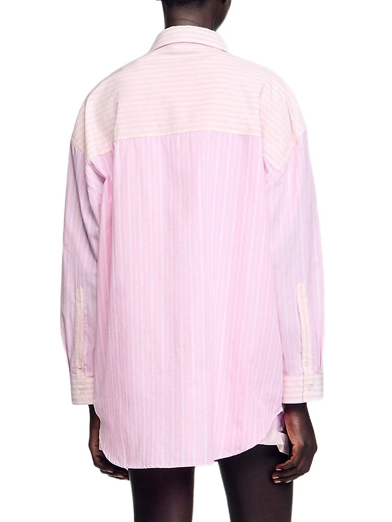 Striped Rhinestone Shirt