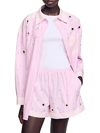 Striped Rhinestone Shirt
