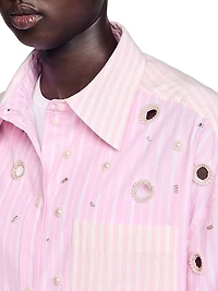 Striped Rhinestone Shirt