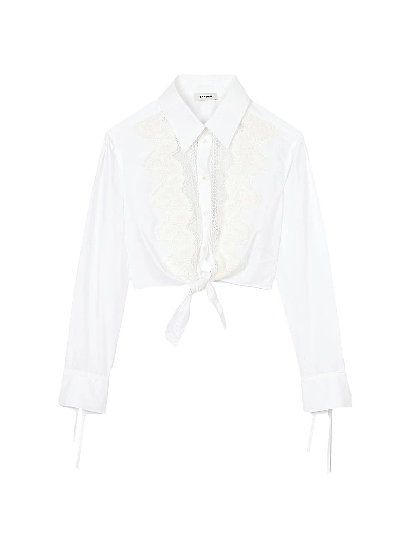 Lace Bib Shirt