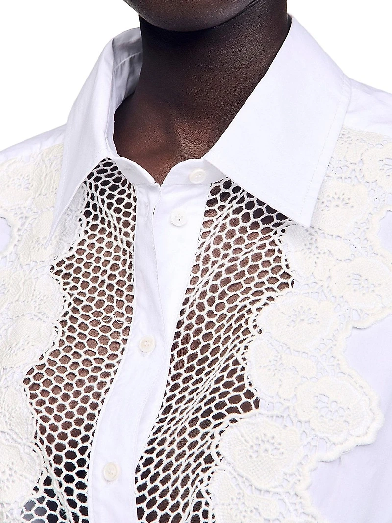 Lace Bib Shirt
