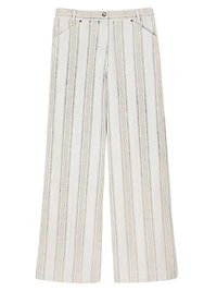 Striped Cargo Jeans