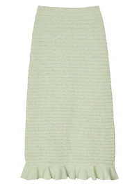 Rhinestone Knit Maxi Skirt