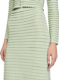 Rhinestone Knit Maxi Skirt