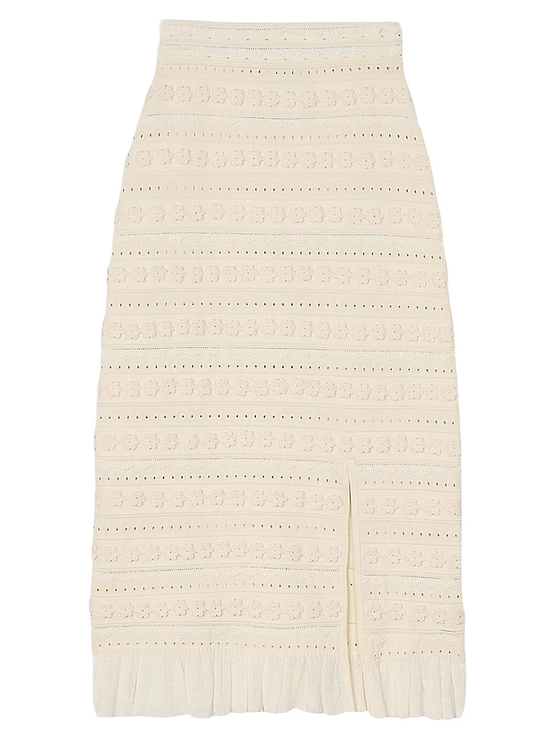 Maxi Skirt with Crochet Detailing