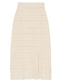 Maxi Skirt with Crochet Detailing
