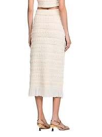 Maxi Skirt with Crochet Detailing