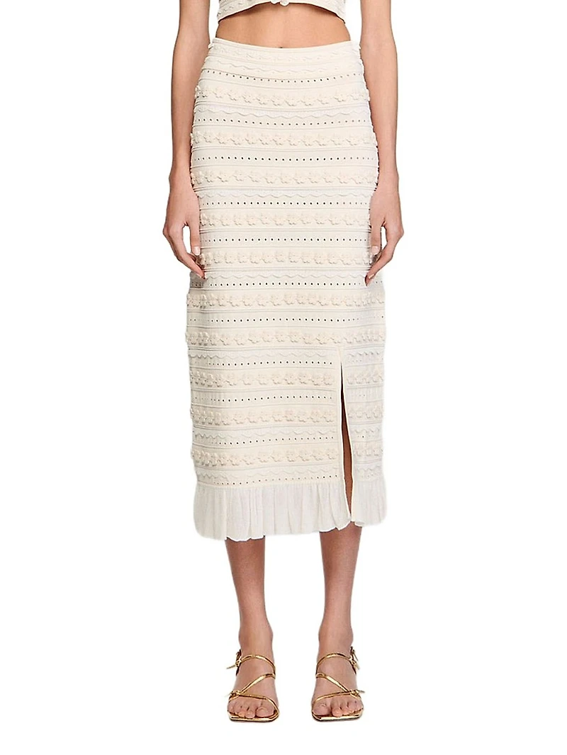 Maxi Skirt with Crochet Detailing