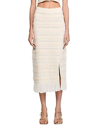 Maxi Skirt with Crochet Detailing