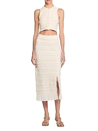 Maxi Skirt with Crochet Detailing