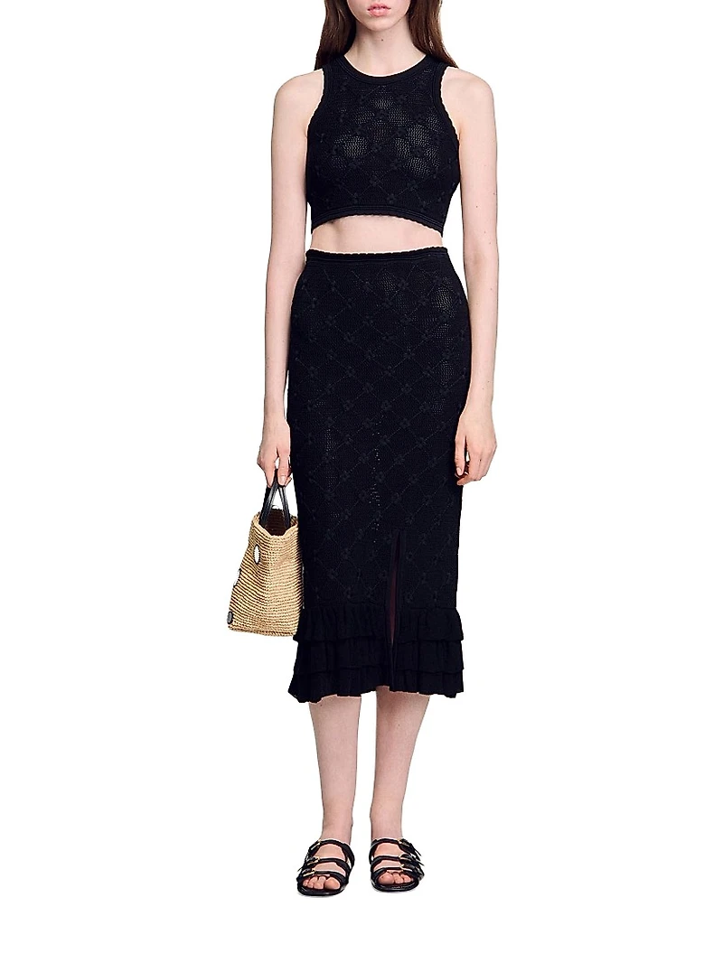 Knit Midi Skirt