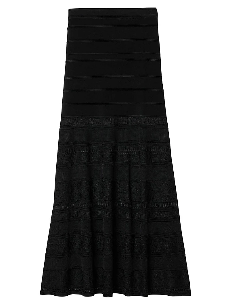 Maxi Decorative Knit Skirt