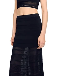 Maxi Decorative Knit Skirt