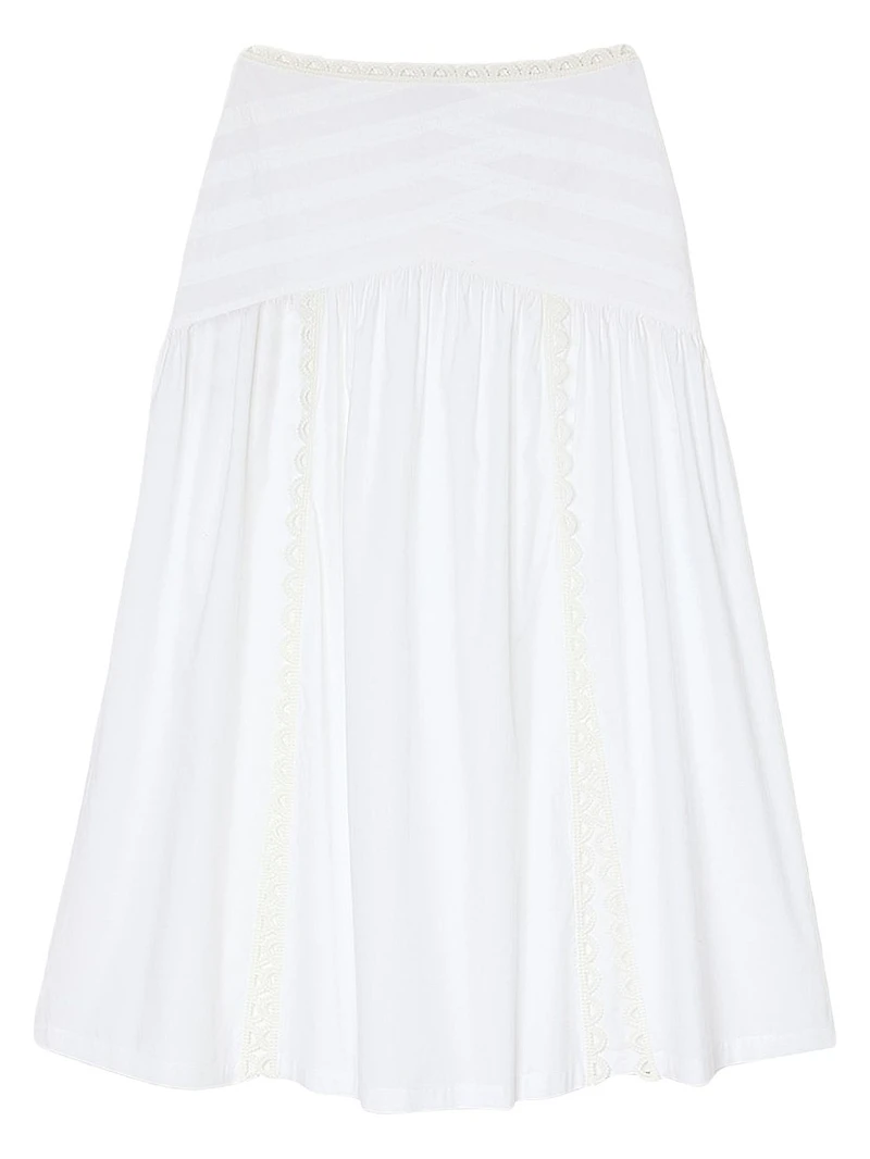 Maxi Poplin Skirt